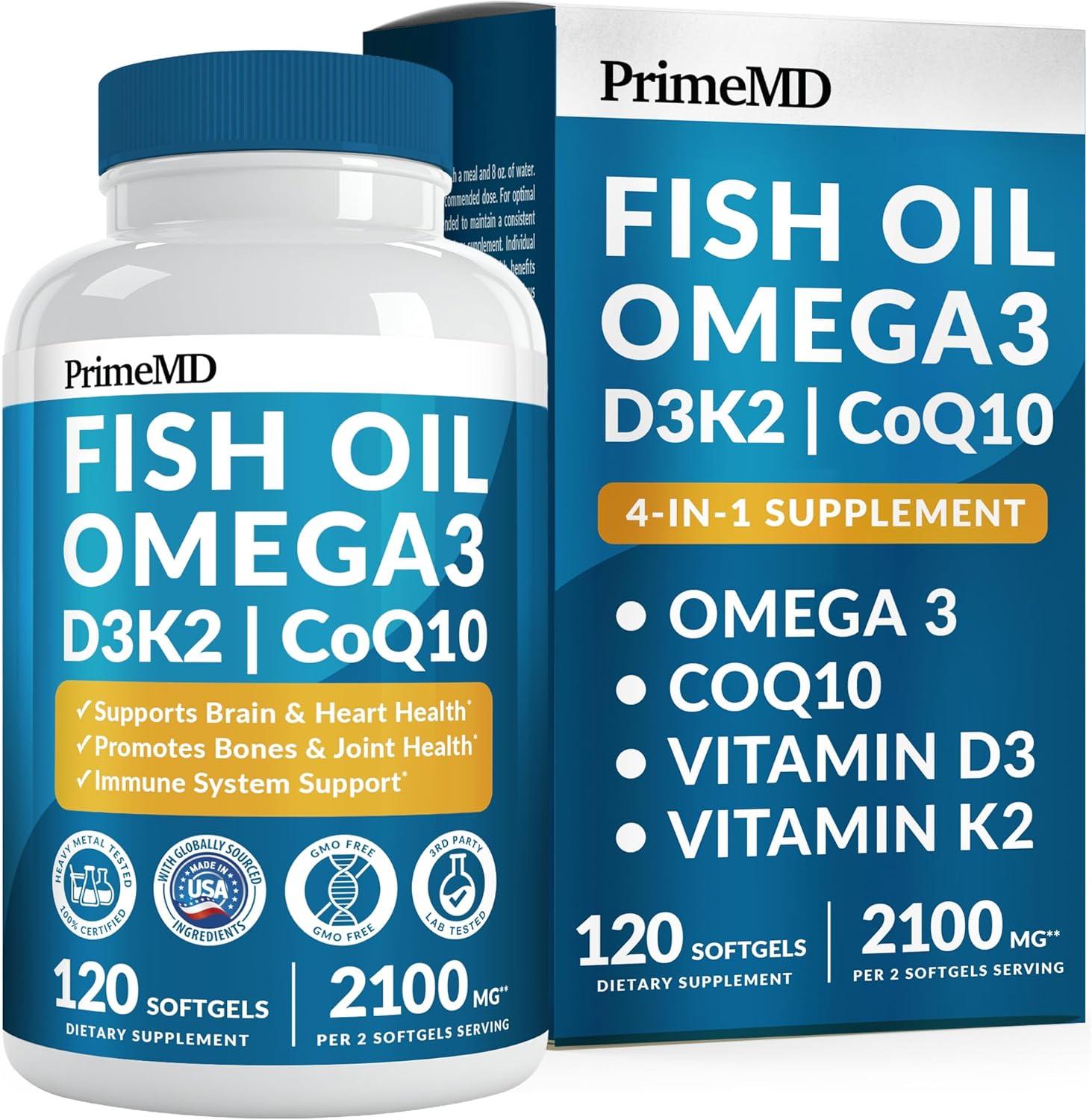 Best Fish Oil Supplement – 4-in-1 Omega 3 with Vitamins D3 & K2 Review