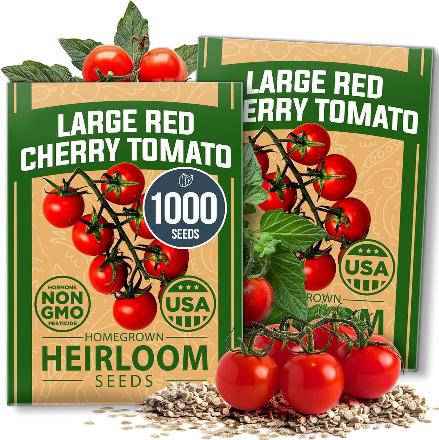 Best Vegetable Seeds – HOME GROWN Large Red Cherry Tomato Seeds Review